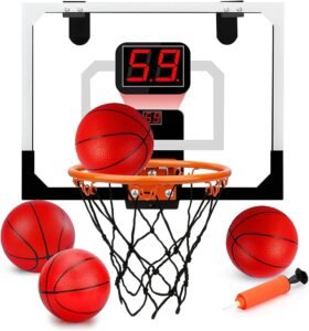 Deurbasketbalring Set voor Thuis – Mini Basketbalring met Basketbal – Indoor Basketbal – Eenvoudige Montage met Montagemateriaal – Voor Kinderen en Volwassenen