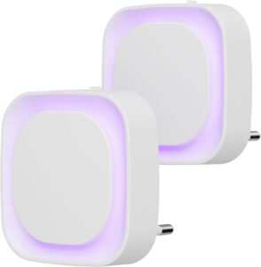 Nachtlampje met Schemeringssensor – Automatisch Stopcontactlampje – Zachte Verlichting – Energiezuinig voor Slaapkamer