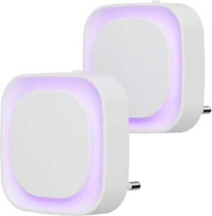 Nachtlampje stopcontact met schemeringssensor, automatische zachte verlichting voor slaapkamer