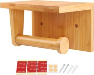 Toiletpapierhouder RVS – WC Papierhouder – Wand- en Kastmontage – Verschillende Montagemethoden