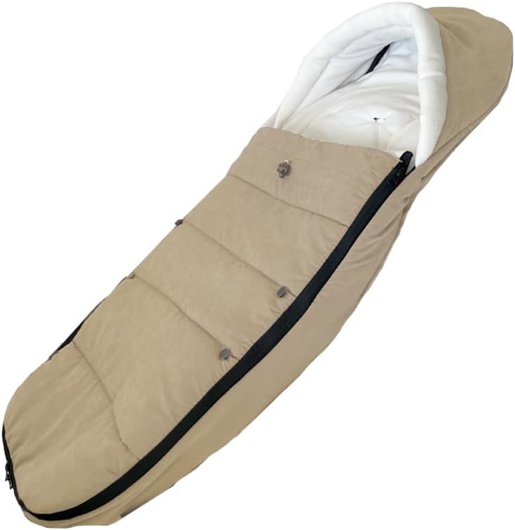 Universele beige voetenzak voor kinderwagen, winterslaapzak voor kinderwagens