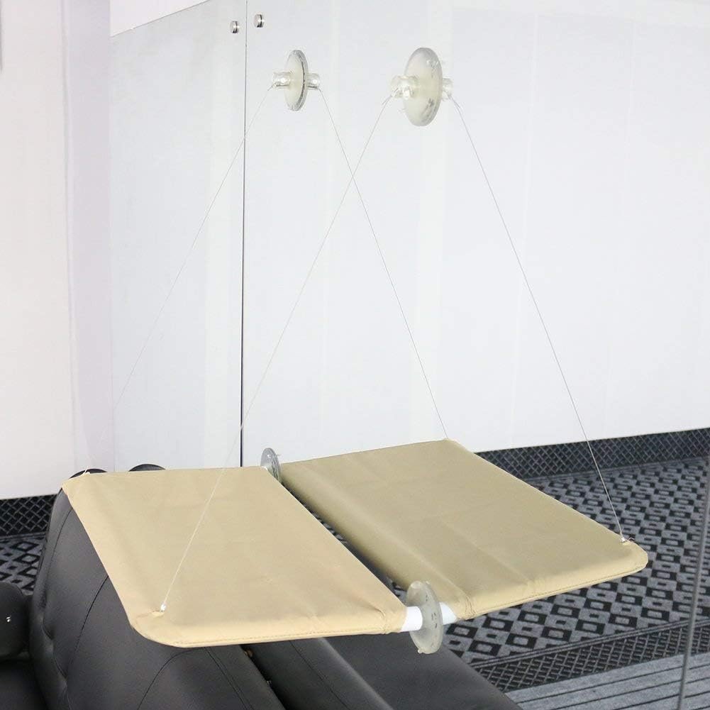 Kattenhangmat voor raam met zuignappen, ruimtebesparend hangbed, 55 x 32 cm