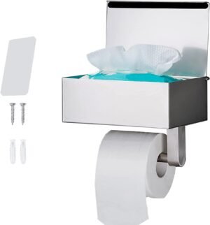 Zelfklevende toiletpapierhouder voor badkamer met toiletrolhouder strip