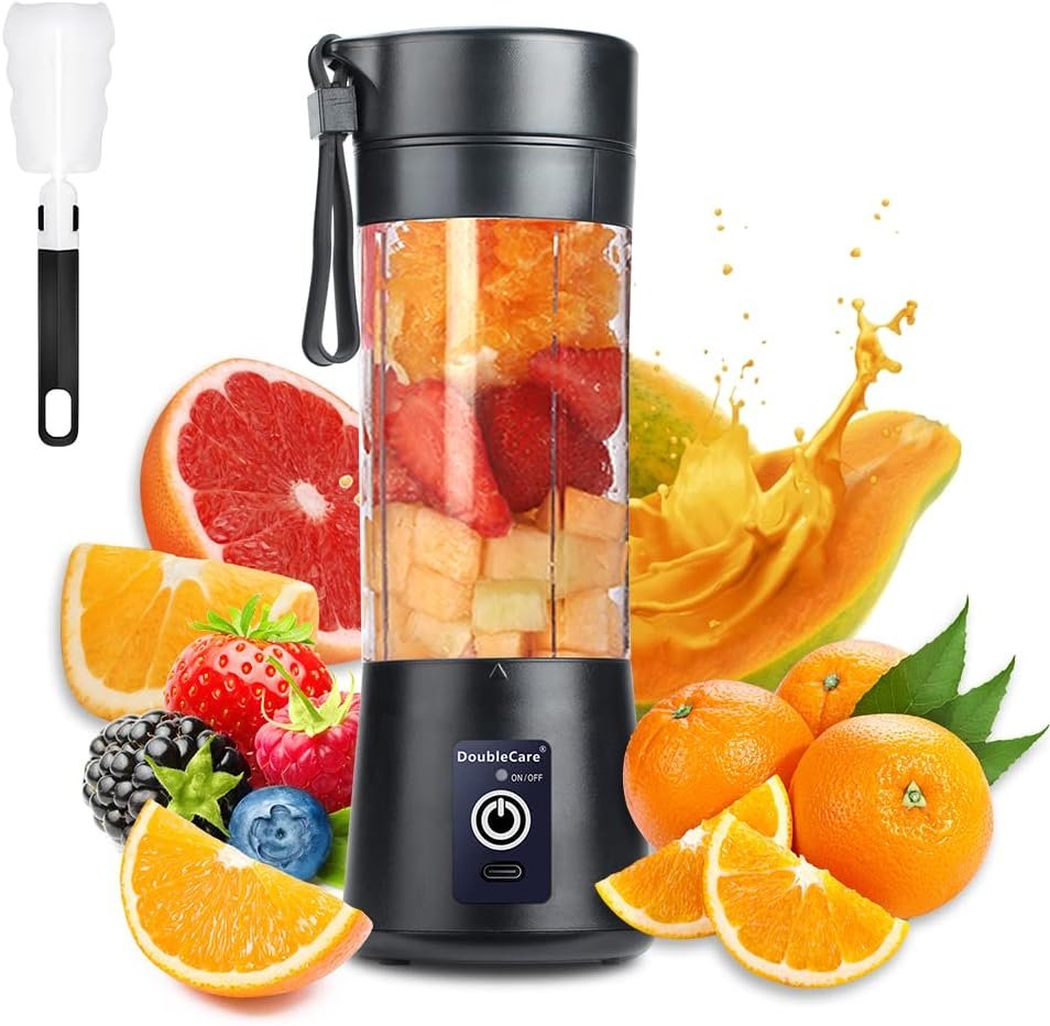 Draagbare blenderbeker met USB-aandrijving voor verse drankjes, compact mini-blenderontwerp