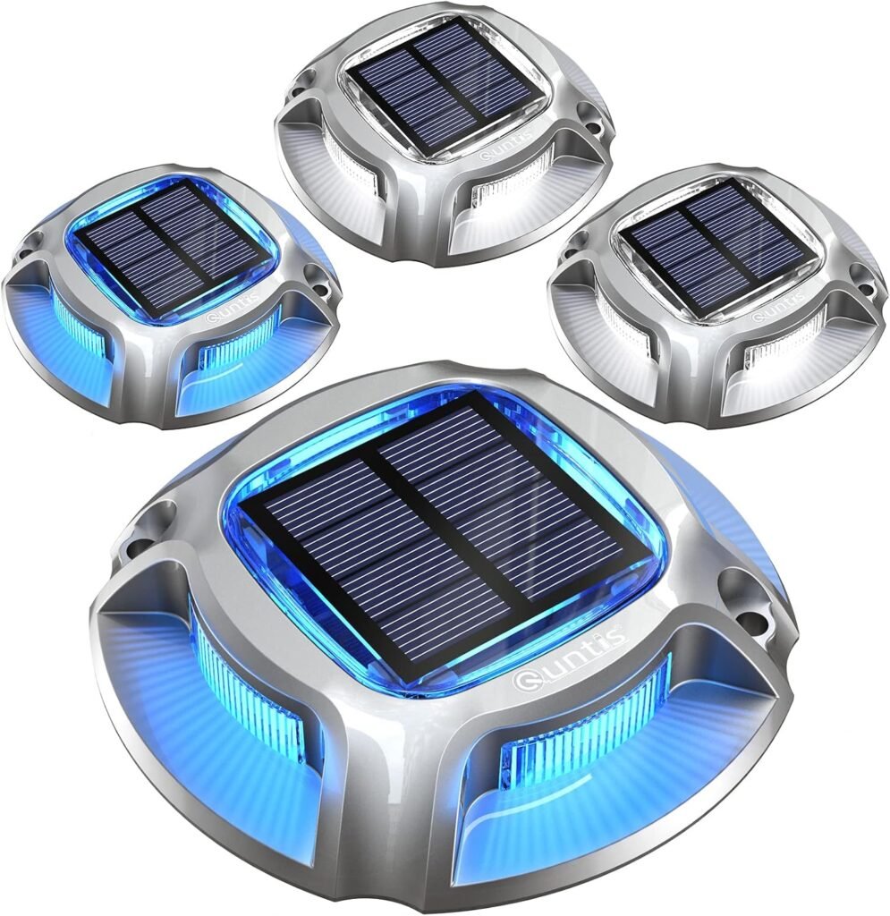 Zonne-vloerverlichting met warm wit licht en automatische sensor