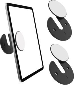 Tablet Wandhouder Set – Draaibaar en Verstelbaar – Telefoon- en Tabletstandaard – 2 Stuks, Zwart