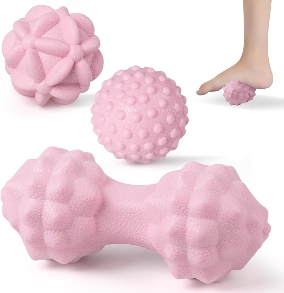 Diepe weefselmassage ballen set van 2 voor triggerpoint en myofasciale massage