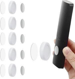 Muurbevestigde afstandsbedieninghouder en telefoonoplaadorganizer voor ruimtebesparend opbergen