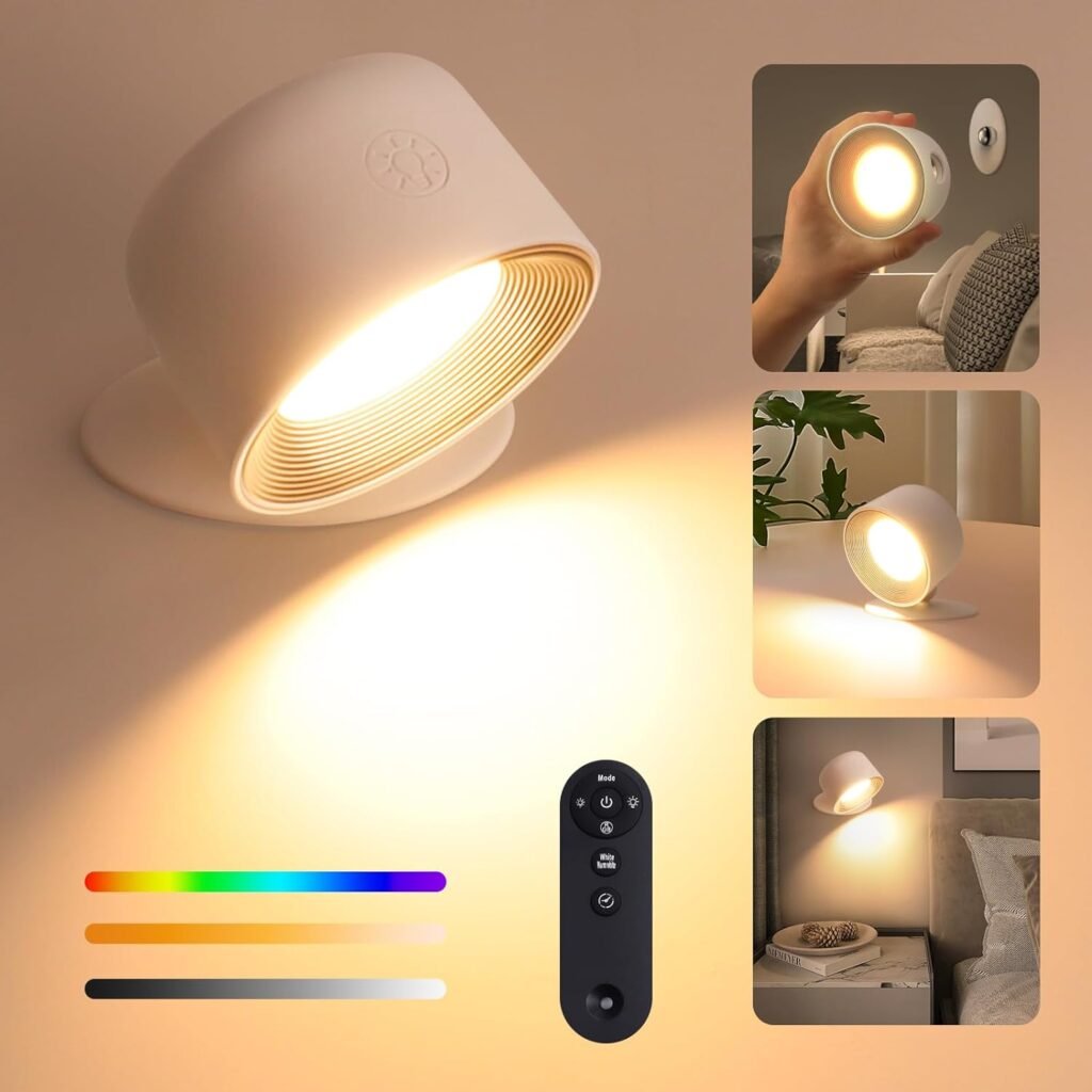 Oplaadbare wandlamp met bewegingssensor, draadloos en magnetisch met 2500mAh batterij voor gangen, trappen en kasten