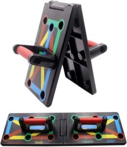 Push-Up Board – Opvouwbaar Fitnessboard – Kleurgecodeerde Handgrepen – Compact en Draagbaar Trainingsaccessoire
