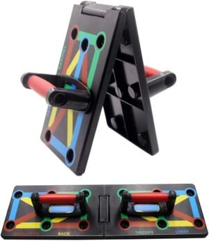 Push-Up Board - Opvouwbaar Fitnessboard - Kleurgecodeerde Handgrepen - Compact en Draagbaar Trainingsaccessoire