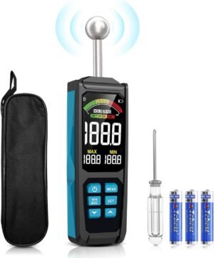 Vochtmeter voor bouwmaterialen met HD-kleurendisplay en diepteanalyse, compact en draagbaar