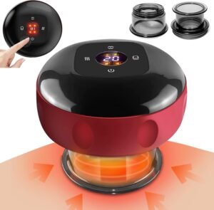 Elektrische Cupping Set – Cuppingmassage met Instelbare Temperatuur – Draagbaar Spiermassageapparaat – 6 Temperatuurniveaus
