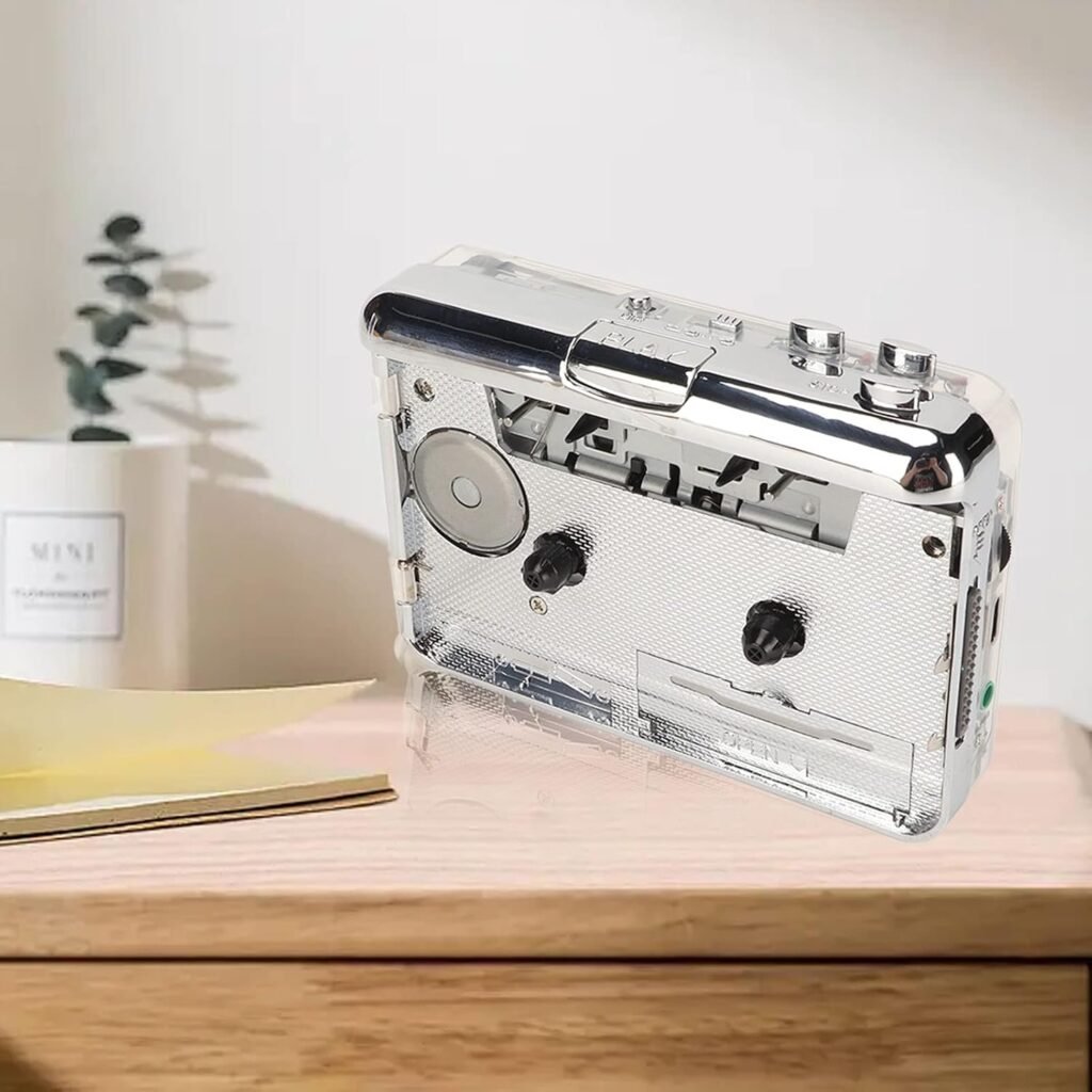 Draagbare Cassette Speler - Cassette naar MP3 Converter - USB-C voor Laptop en PC - Met Koptelefoon en 3,5 mm AUX-uitgang