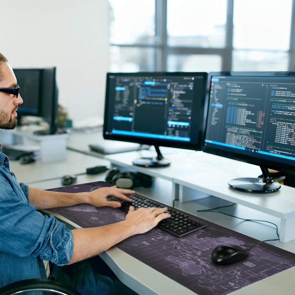 XXL gaming muismat met Galaxy design, waterdichte coating en antislip basis voor optische en lasersensoren