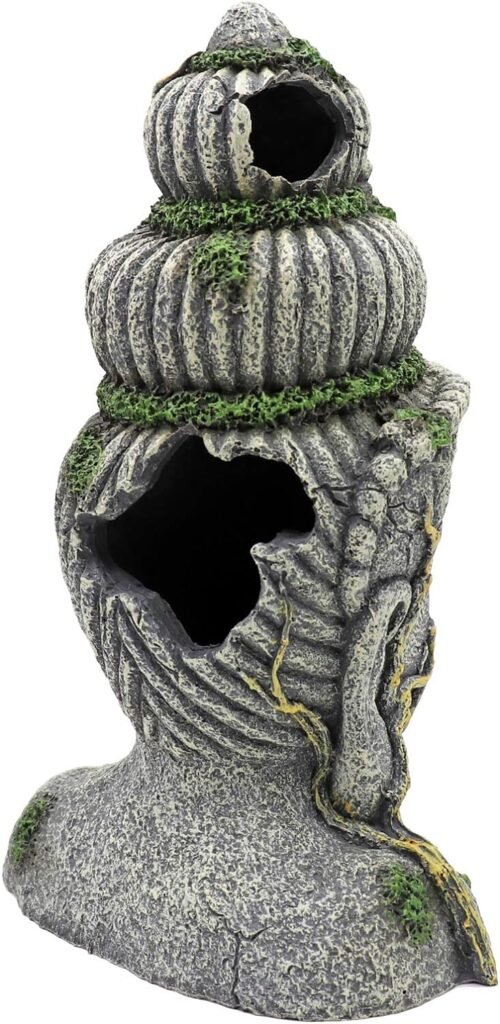 Aquarium decoratie ornament als natuurlijke vissenschuilplaats met realistisch ontwerp