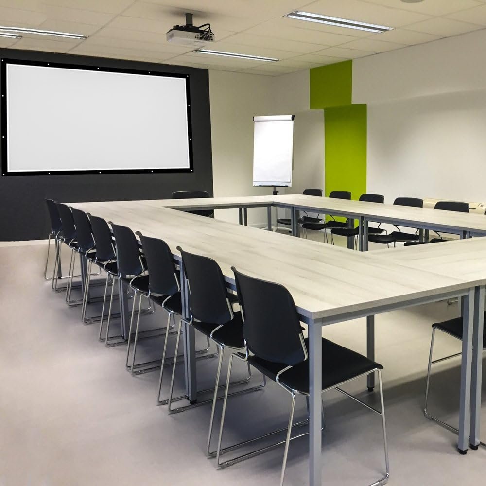 Groot projectiescherm 100 inch 16:9 voor thuisbioscoop, wandmontage, geschikt voor 4K en 3D