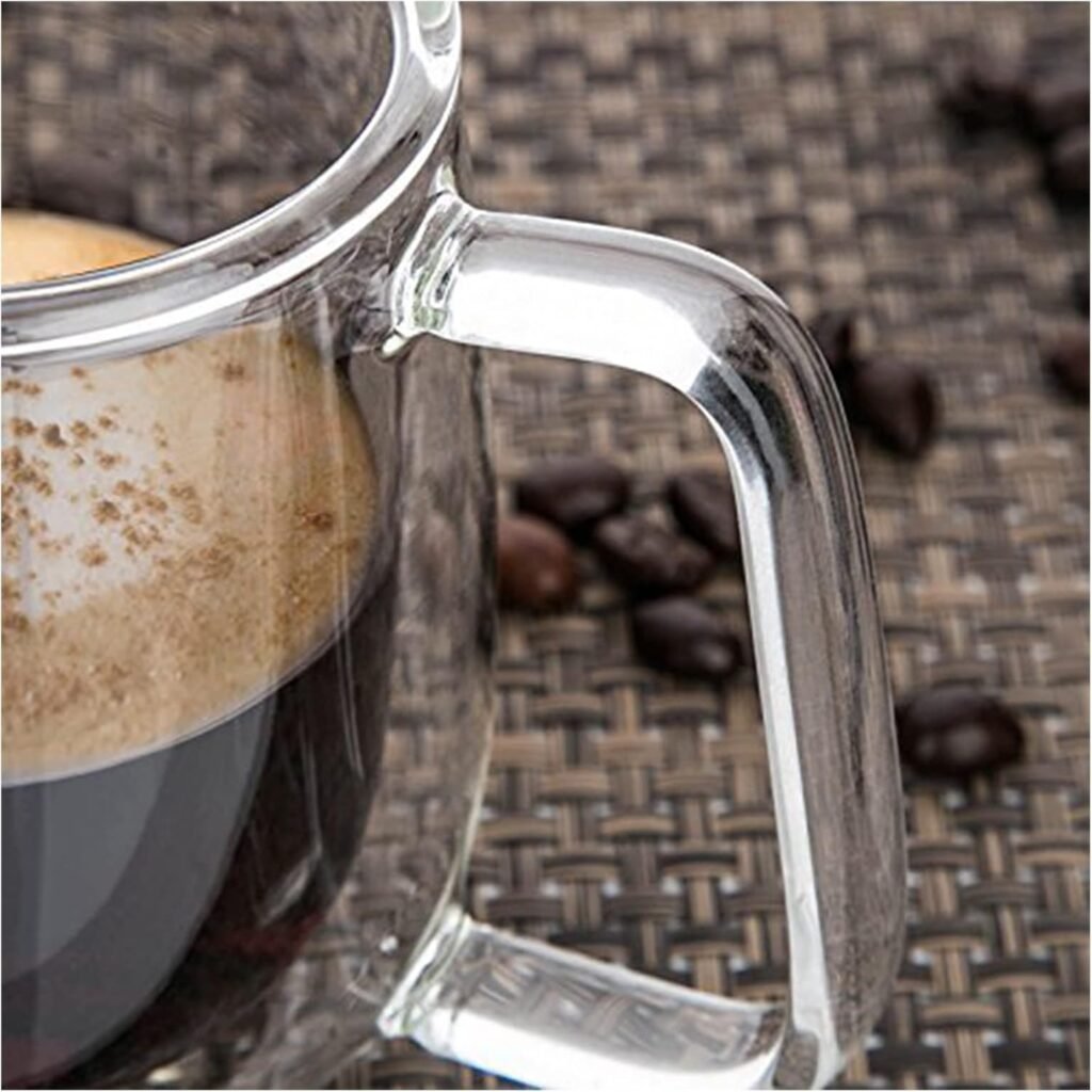 Dubbelwandige Koffiekopjes - Cappuccinokopjes van Borosilicaatglas - Thermische Isolatie - 250 ml - Vaatwasser- en Magnetronbestendig