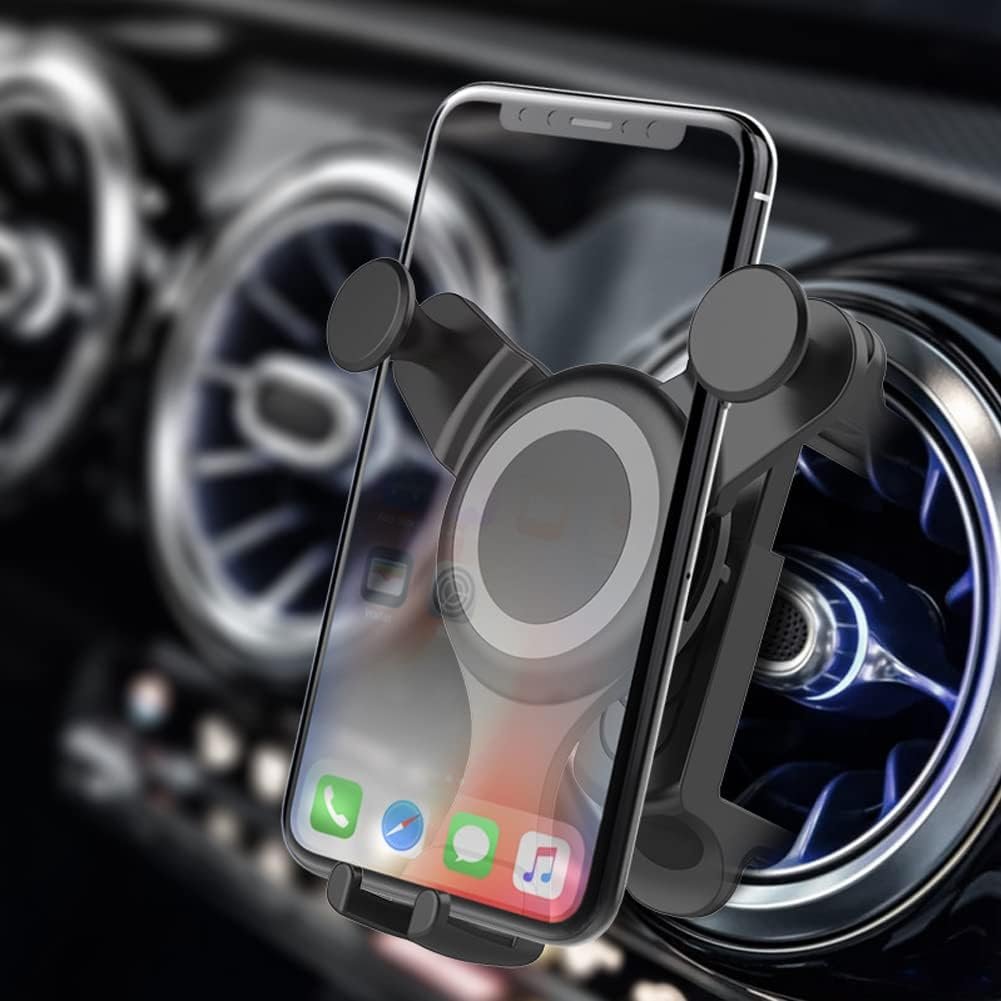 Telefoonhouder voor ronde ventilatieroosters in de auto