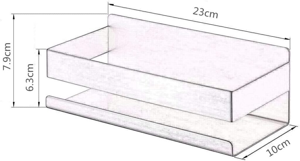 Zelfklevende badkamerplank goud geborsteld zonder boren voor douche en badkameropslag