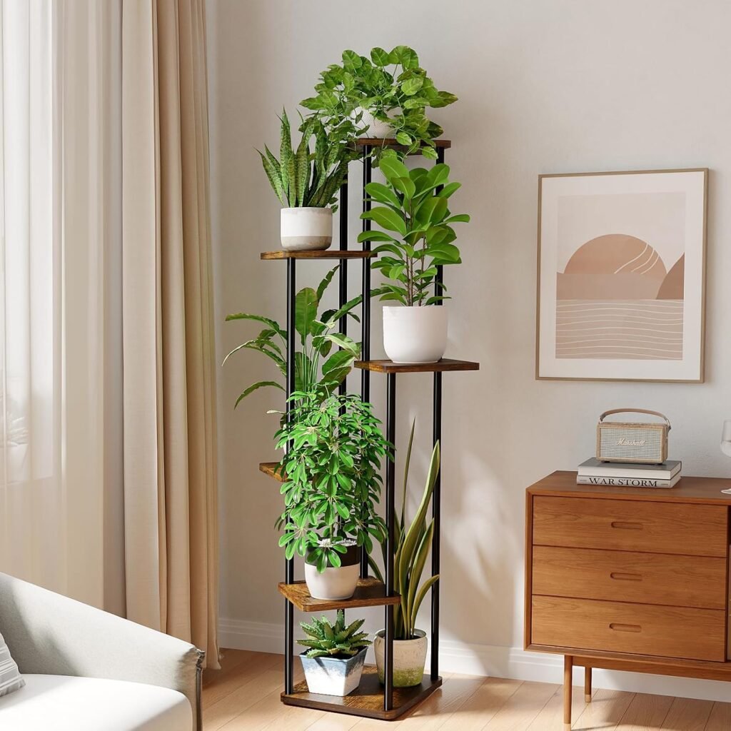 Plantenrek voor Bloempotten - Bloemenrek voor Balkon en Buiten - Metalen Plantenstandaard - Voor Kamerplanten en Decoratie