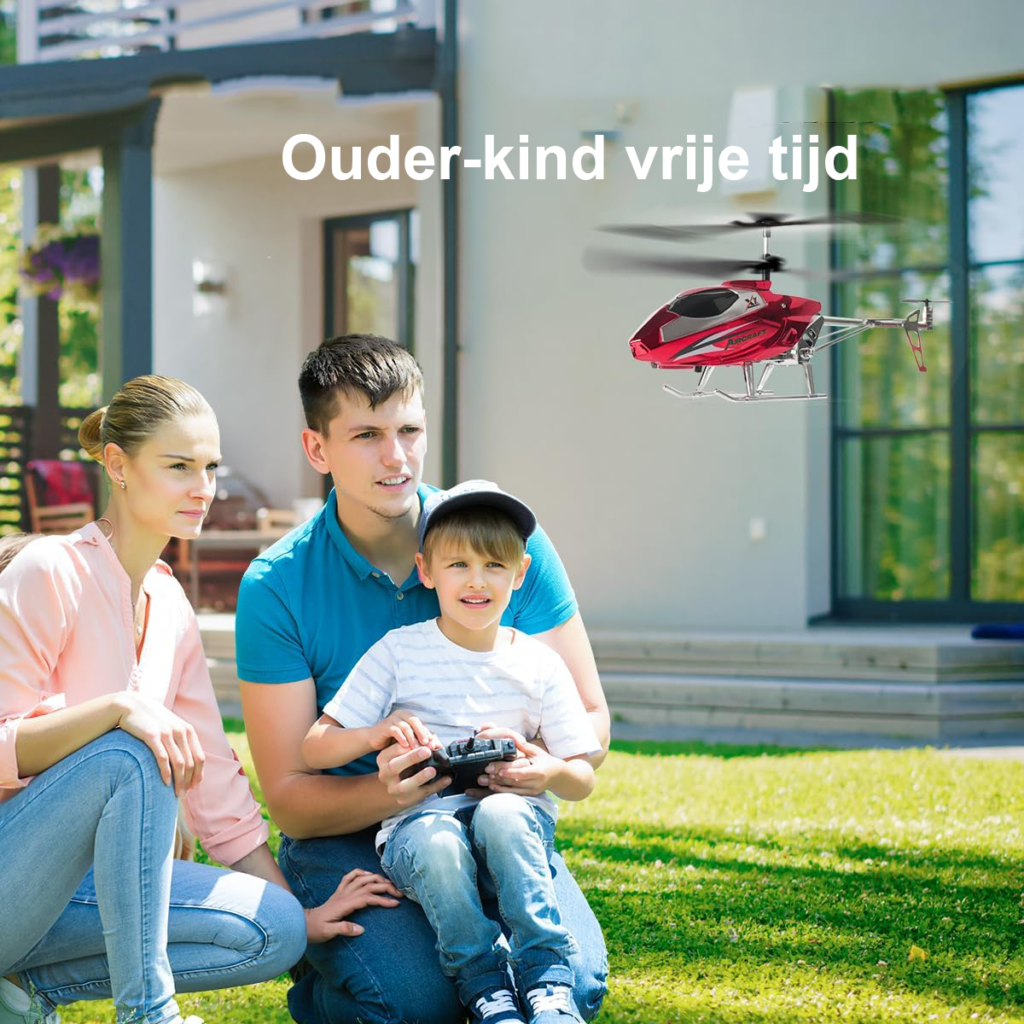 RC Helikopter 2.4G met Afstandsbediening - Radiografisch Bestuurbaar met LED-Licht - Vaste Hoogte en Eenknopsstart - Voor Kinderen vanaf 12 Jaar