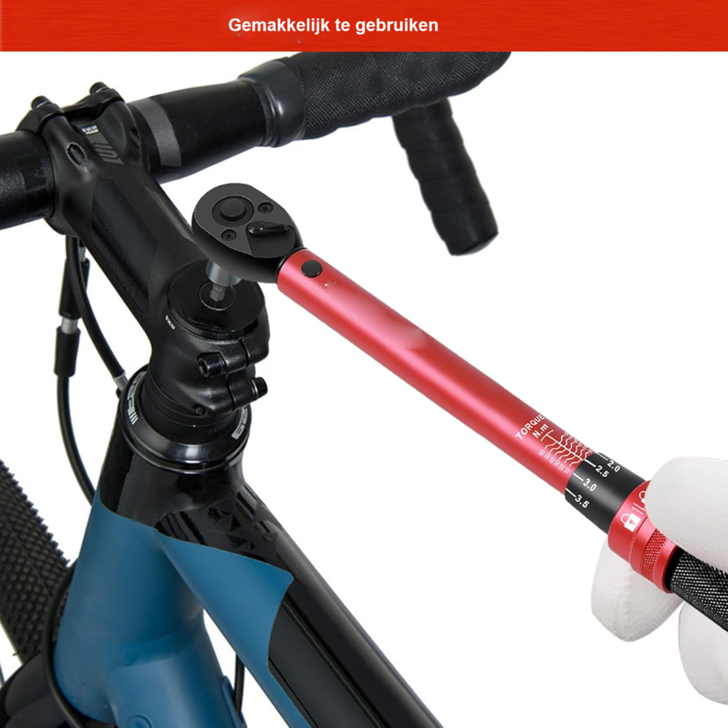 Momentsleutel 3/8 inch 5-60 Nm voor fiets, motorfiets en auto onderhoud