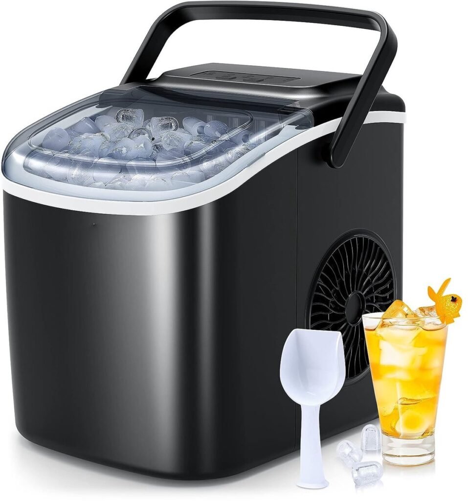Compacte ijsblokjesmachine met zelfreiniging voor thuis en keuken