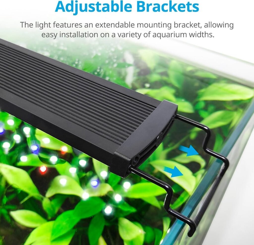 LED aquariumverlichting volledig spectrum voor aquatische planten, energiezuinige heldere en kleurrijke aquariumlamp