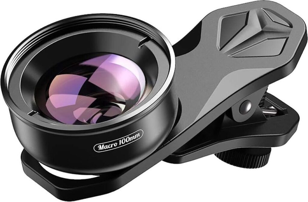 Groothoek telefoonlens met universele clip en optische glazen lens voor smartphonefotografie