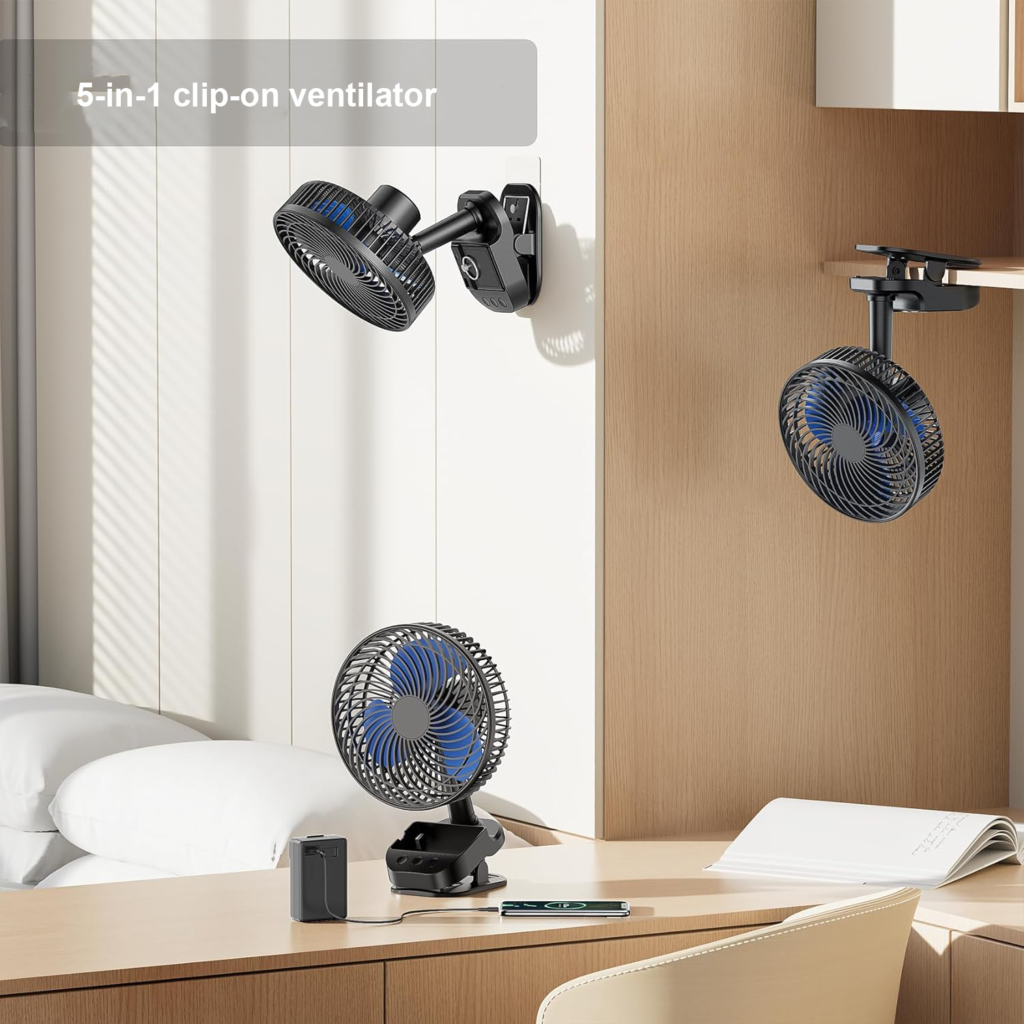 USB ventilator 8 inch tafelventilator met timer en stille ventilatie