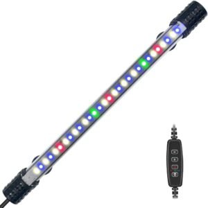 LED aquariumverlichting 28 cm met timer en dimfunctie