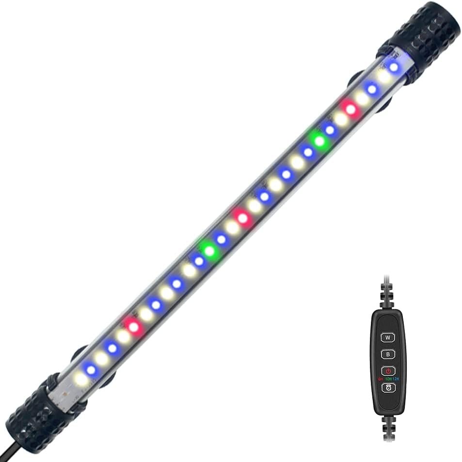 LED aquariumverlichting 28 cm met timer en dimfunctie