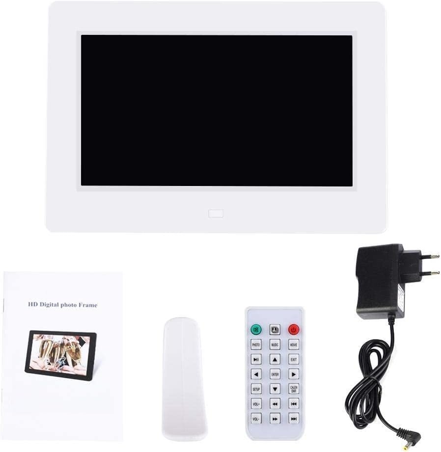 Elektronische fotolijst 7 inch met afstandsbediening en luidspreker