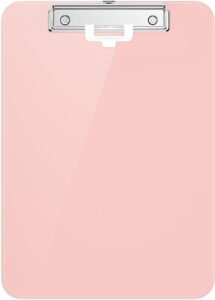 Klemplank A4 Roze – Schrijfplank met Pennenhouder – Klemmechanisme voor Verpleegsters, Studenten en Kantoor – Plastic