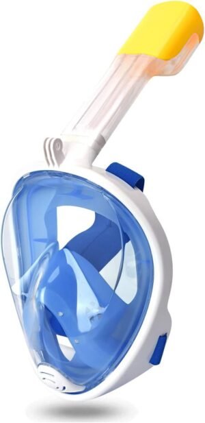 Gezichtsduikmasker met ademhalingssysteem voor snorkelen en onderwater filmen
