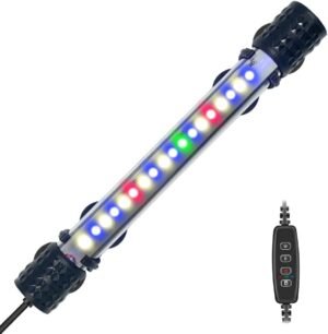 LED aquariumverlichting met timer en controller, 18 cm