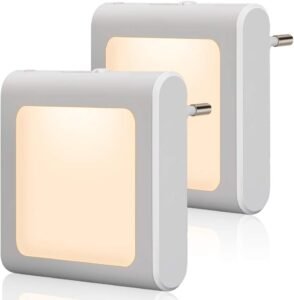 Nachtlampje voor Stopcontact met Schemeringssensor – Automatische Nachtverlichting – Energiezuinig Oriëntatielicht – Voor Slaapkamer, Gang en Badkamer