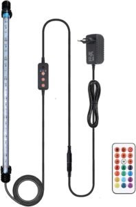 Aquariumverlichting 48 cm RGB LED – Aquariumlamp met Automatische Dimfunctie – Energiezuinige Verlichting – Instelbare Helderheidsniveaus