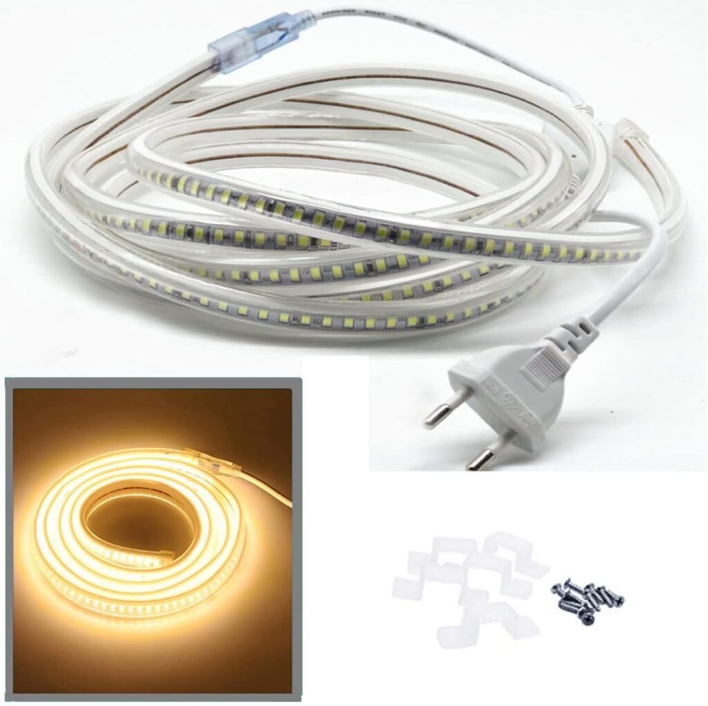 LED strip 15 meter RGB lichtstrook voor binnen en buiten met controller en voedingsadapter