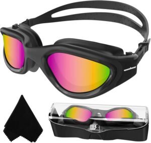 Gepolariseerde zwembril voor volwassenen met anti-fog en UV-bescherming voor open water