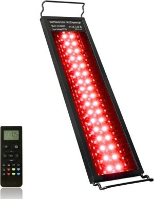 LED aquariumverlichting met afstandsbediening voor zoetwateraquaria, RGB, uittrekbaar, 45-60 cm