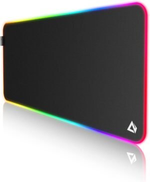 RGB gaming muismat met verlichting en anti-slip basis