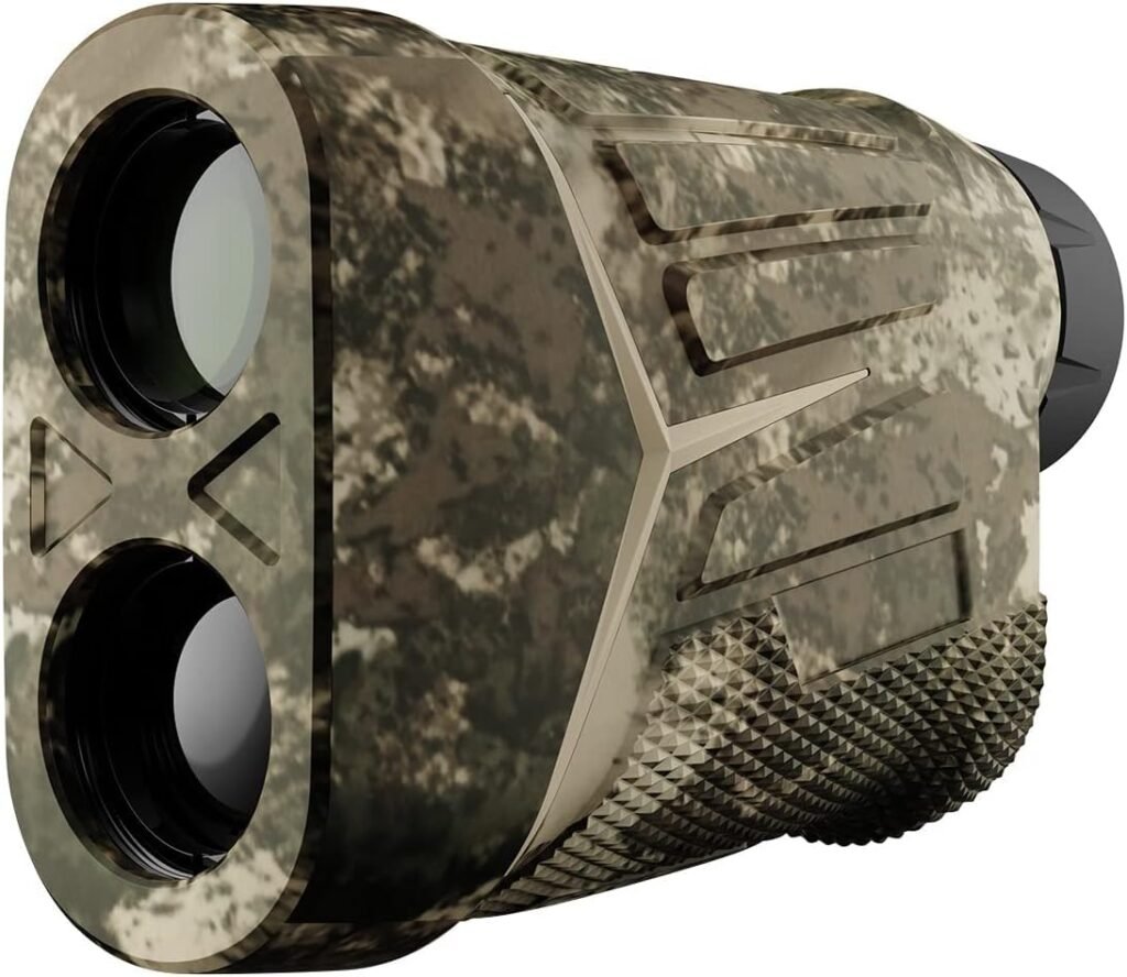 Jachtafstandsmeter met laser en hoekcompensatie, compacte draagbare afstandsmeter voor outdoor gebruik