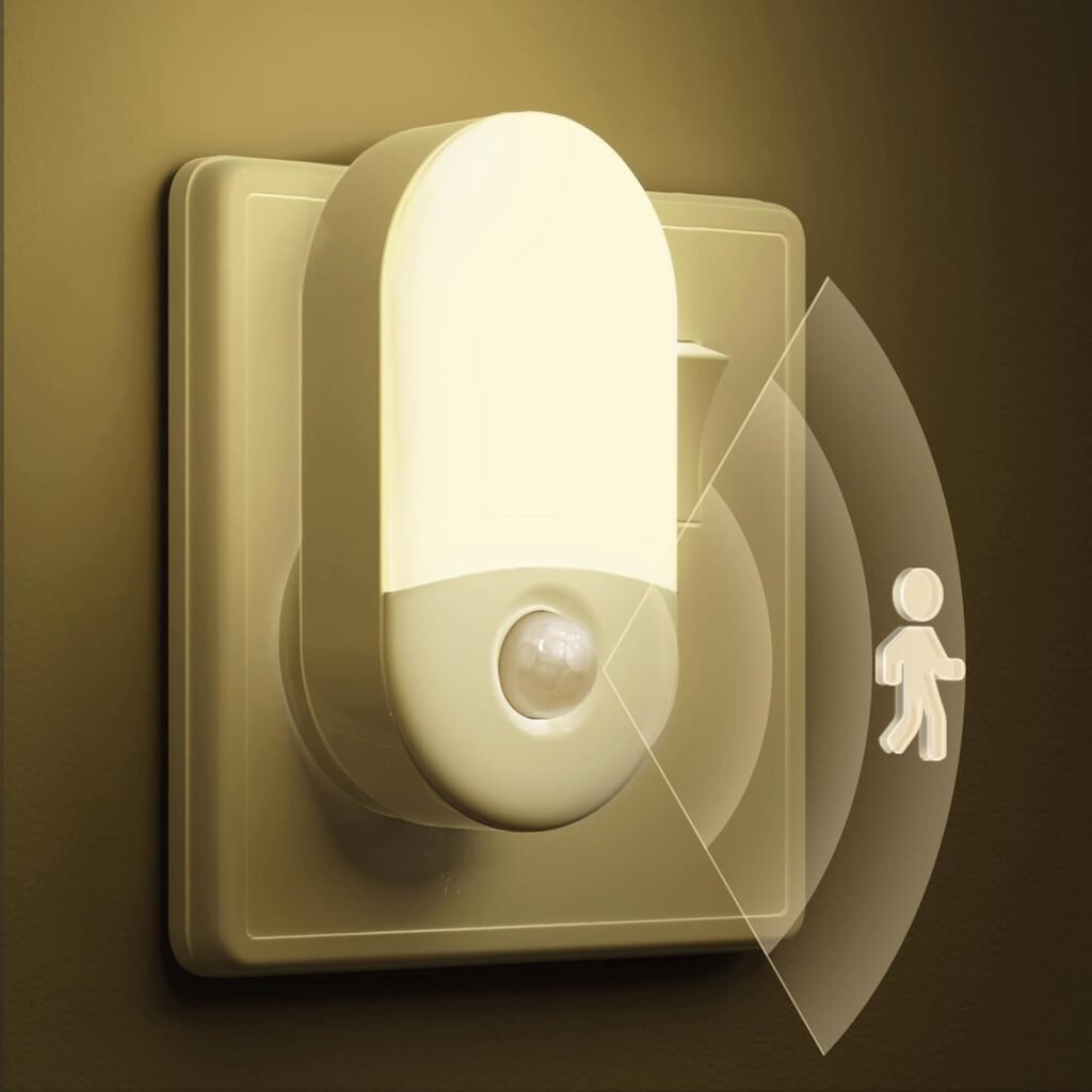 Automatisch LED-nachtlampje met bewegingssensor voor stopcontact