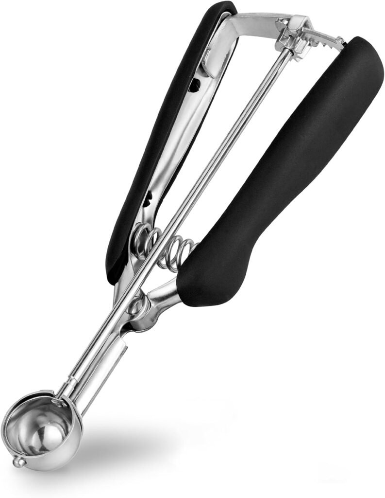 IJsschepper en meloenboller van roestvrij staal met ergonomisch handvat, 25 mm