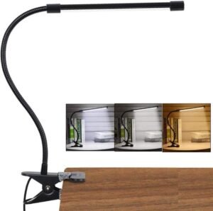 LED leeslamp met oogbescherming, flexibele zwanenhals en USB-aansluiting