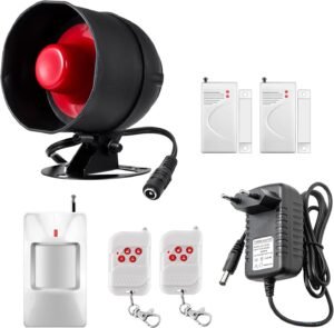 Alarmsysteem met bewegingssensor en raamsensor voor huisbeveiliging