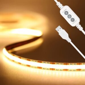 LED Stripverlichting RGB 2 Meter – Flexibele Lichtstrip voor Slaapkamer en Woonkamer – Sfeerverlichting met Afstandsbediening – Eenvoudige Installatie