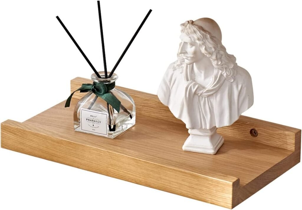 Zwevende wandplanken set voor slaapkamer met wandmontage en bevestigingsmaterialen